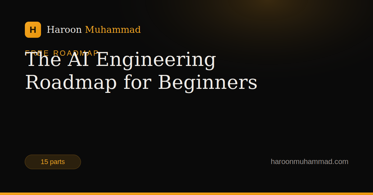 The AI Engineering Roadmap for Beginners by Haroon Muhammad
