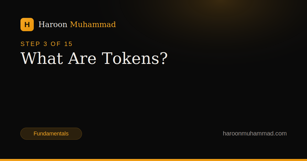 What Are Tokens? — AI Engineering Roadmap by Haroon Muhammad