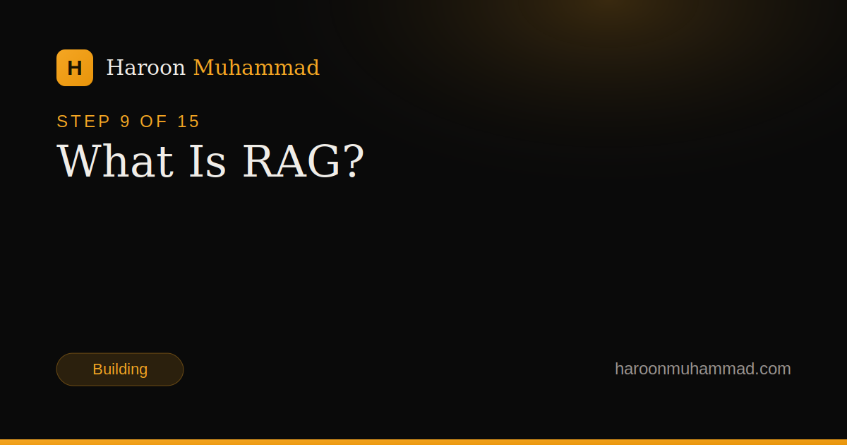 What Is RAG? — AI Engineering Roadmap by Haroon Muhammad